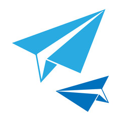 Fototapeta premium paper airplane icon