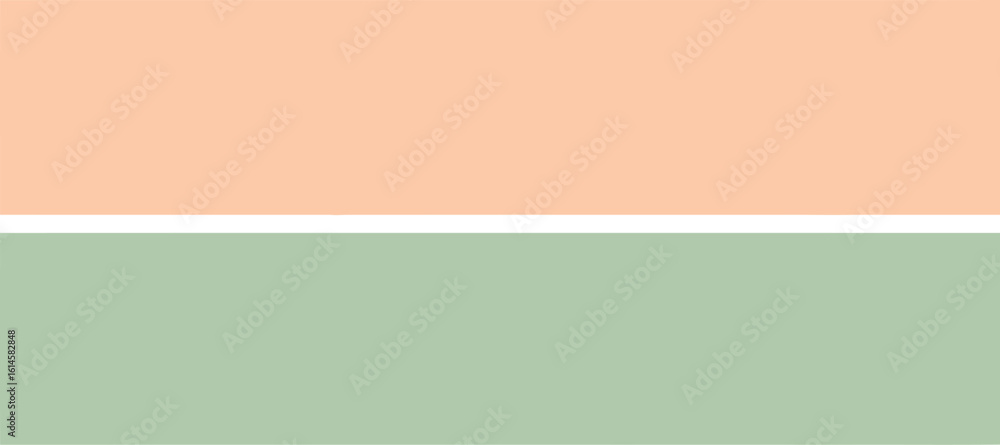 Poster pastel color block design background with peach and green for graphic design art