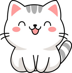 Striped Tabby Kitten illustration