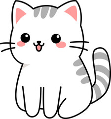 Striped Tabby Kitten illustration