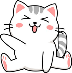 Striped Tabby Kitten illustration