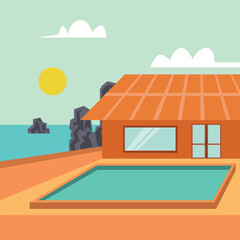 house on the beach