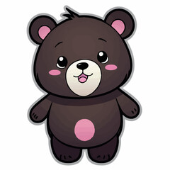 Adorable bear 13.eps Illustration