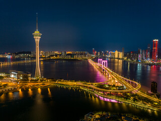 Macau Cityscape at Night