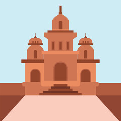 Temple vector illustration