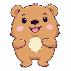 Kawaii bear-11.jpg with Sparkling Eyes