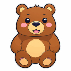Fototapeta premium Playful bear-38.jpg Drawing