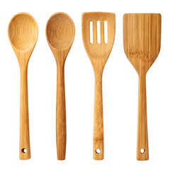 Essential natural bamboo kitchen utensils for cooking and baking, creating delicious meals with ease and style.
