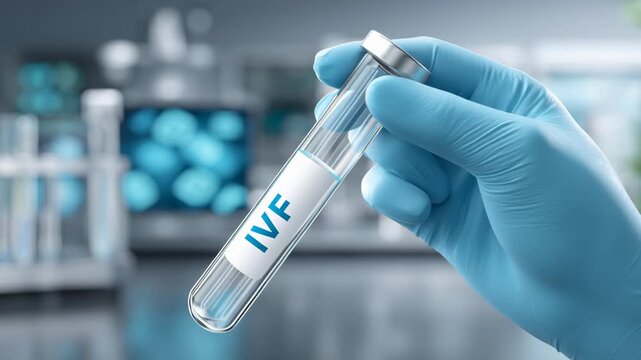 IVF (In Vitro Fertilization), a fertility-assistive technology for couples facing infertility, where eggs and sperm are combined outside the body in a laboratory setting.