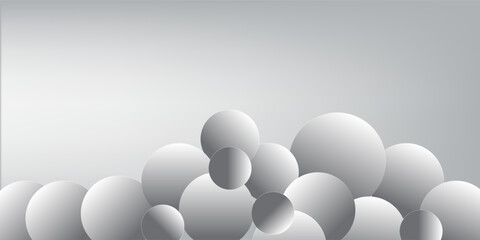 Vector white ball abstract background