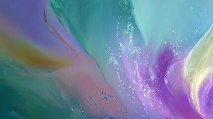 Captivating Iridescent Surface with Shimmering Reflections, a Mesmerizing Display of Light and Color, Perfect for Adding a Touch of Magic and Wonder to Any Project