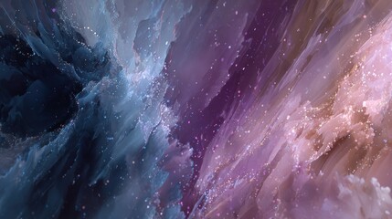 Dreamy Ethereal Clouds with Glittering Particles, a Mesmerizing Display of Light and Color, Perfect for Adding a Touch of Magic and Wonder to Your Creative Projects and Designs