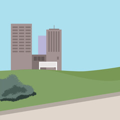 vector illustration of a city