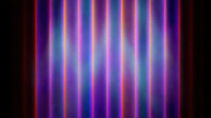 Vibrant display of vertical lines in shades of purple and blue creates mesmerizing pattern, evoking sense of depth and movement. interplay of colors adds dynamic quality to image