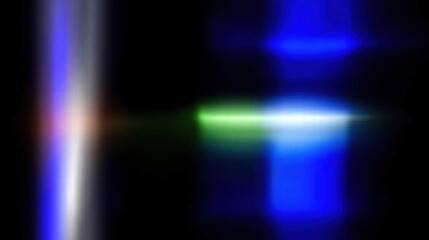 Abstract light patterns create vibrant display of colors, featuring shades of blue, green, and red. image evokes sense of depth and movement, perfect for artistic projects