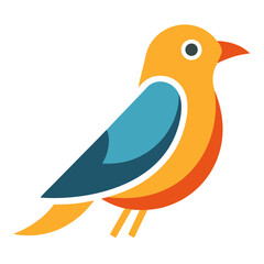 cartoon bird with blank sign