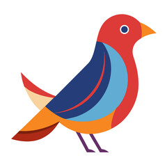 bird on a branch with flowers