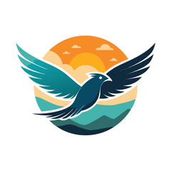 vector illustration of a bird