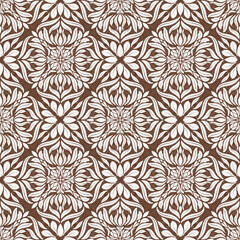 White flowers on brown background