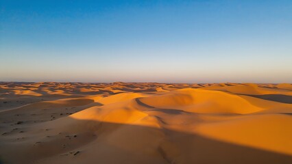 sunset in the desert