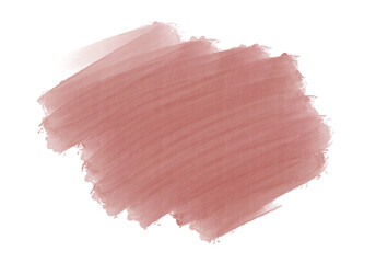 Red Brush Stroke Texture – Bold Artistic Paint on Transparent Background