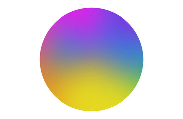 Minimalist Circular Gradient — Vibrant Rainbow Color Spectrum Circle 