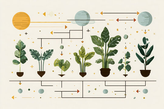 Plant growth shows positive tropism toward resource, excited for light
