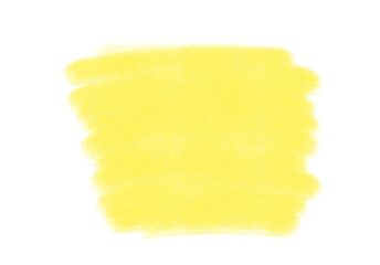 Yellow Chalk Texture – Soft Pastel Brush Scribble on Transparent Background