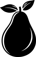 Avocado Outline Vector Design for Coloring Page