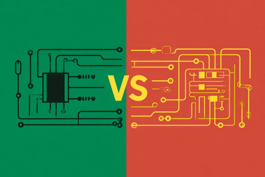 Electrical circuit comparison looks clear