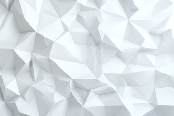 Textured low poly background featuring white angular shapes with varying shades designed for digital art and creative projects