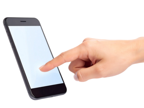 User Interacting with Smartphone  _ Generated By Adobe Firefly