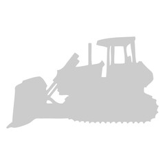 bulldozer vector icon shadow_1