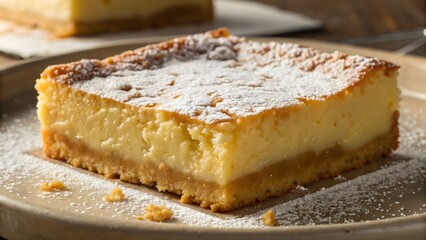 Gooey Butter Cake traditional American dessert from St Louis