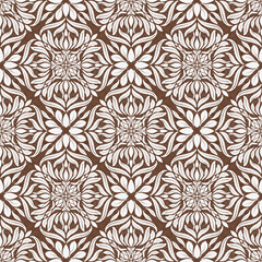 White flowers on brown background