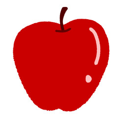 red apple vector illustration