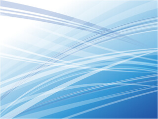 Modern Blue Abstract Background with Flowing Lines