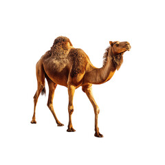 Camel profile against black background
