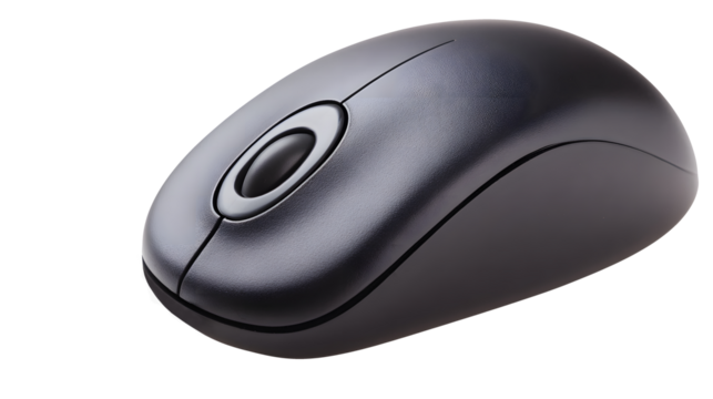 Sleek, Modern Computer Mouse, for Design and Technology Projects on transparent background