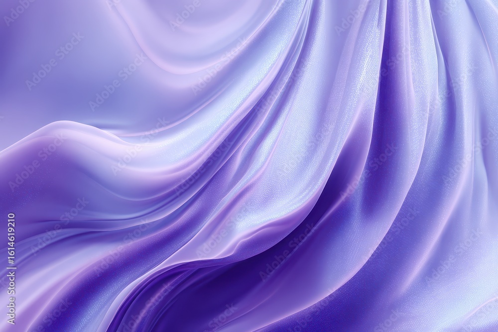 Poster captivating abstract purple background with flowing fabric texture and ample copy space for text pre