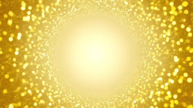 Golden sparkling lights background