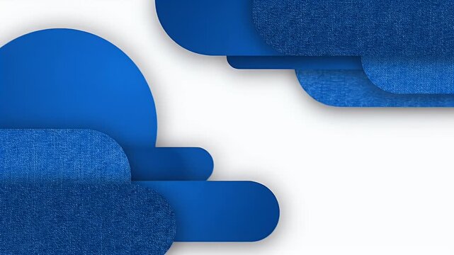 Blue textured abstract shapes