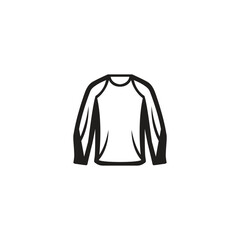 Long sleeve shirt silhouette vector art