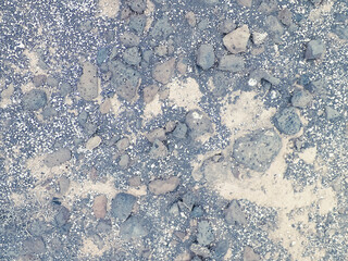 Rocks and sand - desert ground.