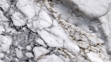 Fototapeta premium A polished marble surface showcases intricate patterns and textures, reflecting natural light beautifully. The scene highlights the elegance of the stone, emphasizing its rich colors and detail.