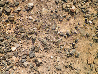 Soil and rocks as background