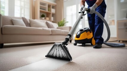 Cleaning a carpet
