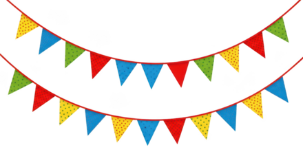 Colorful Bunting Flags Party Decoration