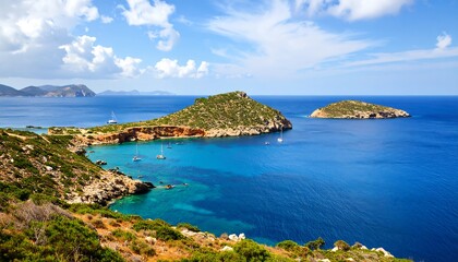 Fototapeta premium Coastal landscape with islands