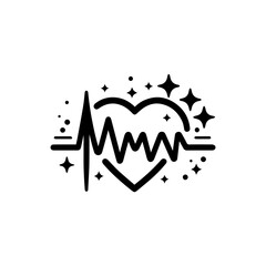 Heartbeat line for health & fitness